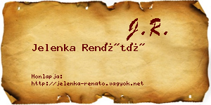 Jelenka Renátó névjegykártya