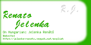 renato jelenka business card