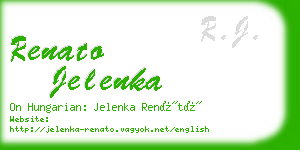 renato jelenka business card